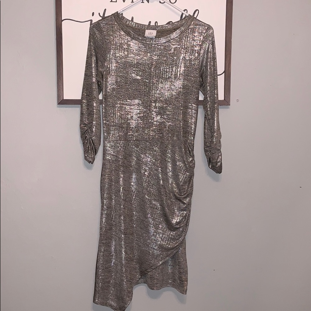 Metallic looking dress